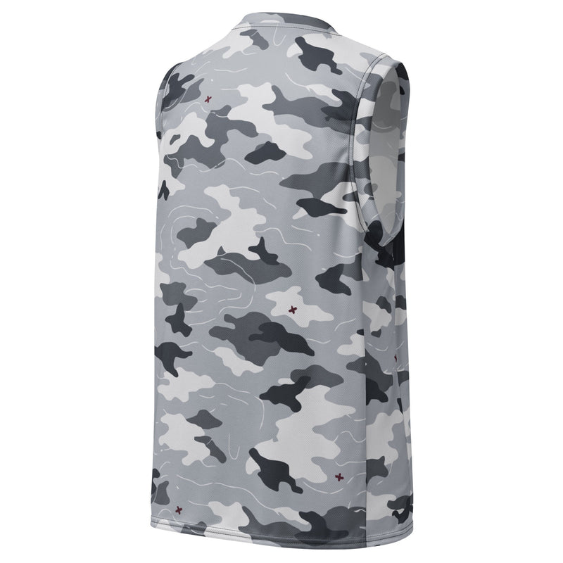 Frozen Tundra Topo CAMO Unisex Basketball Jersey