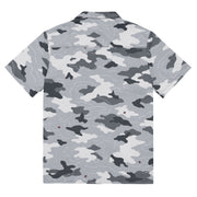 Frozen Tundra Topo CAMO Unisex Short-Sleeve Button Shirt
