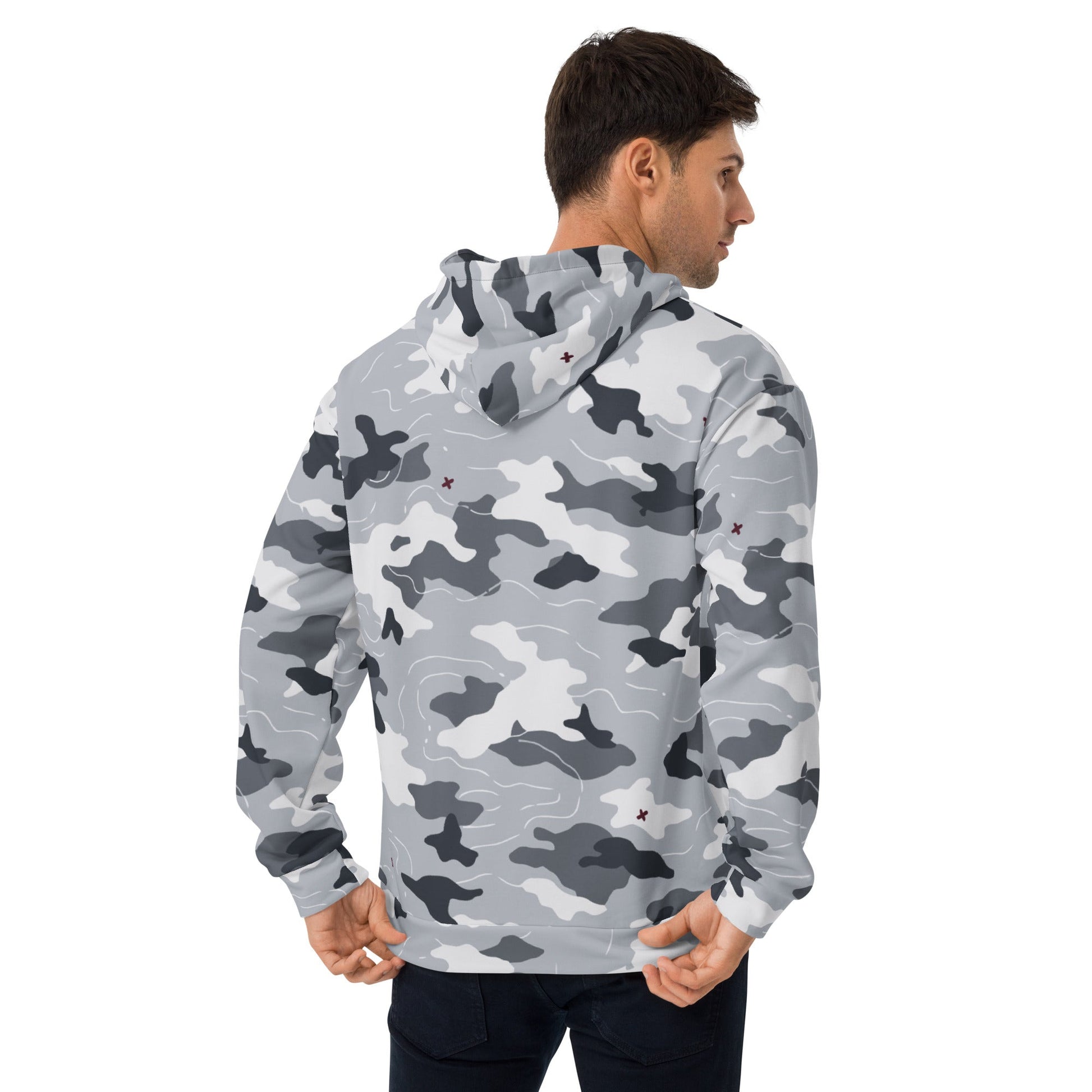 Frozen Tundra Topo CAMO Unisex Hoodie - Hoodies