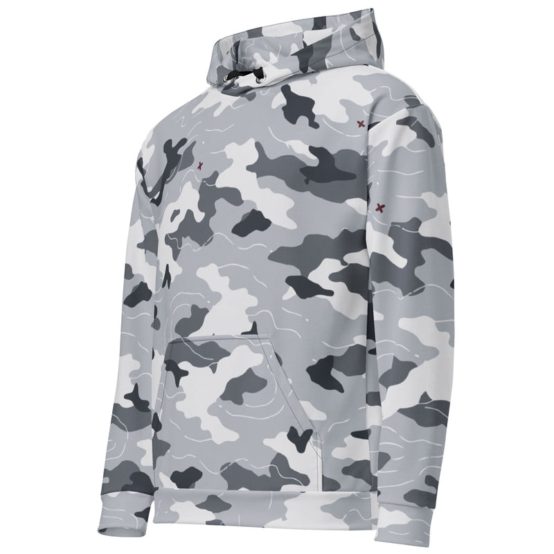 Frozen Tundra Topo CAMO Unisex Hoodie