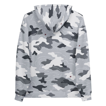 Frozen Tundra Topo CAMO Unisex Hoodie - Hoodies