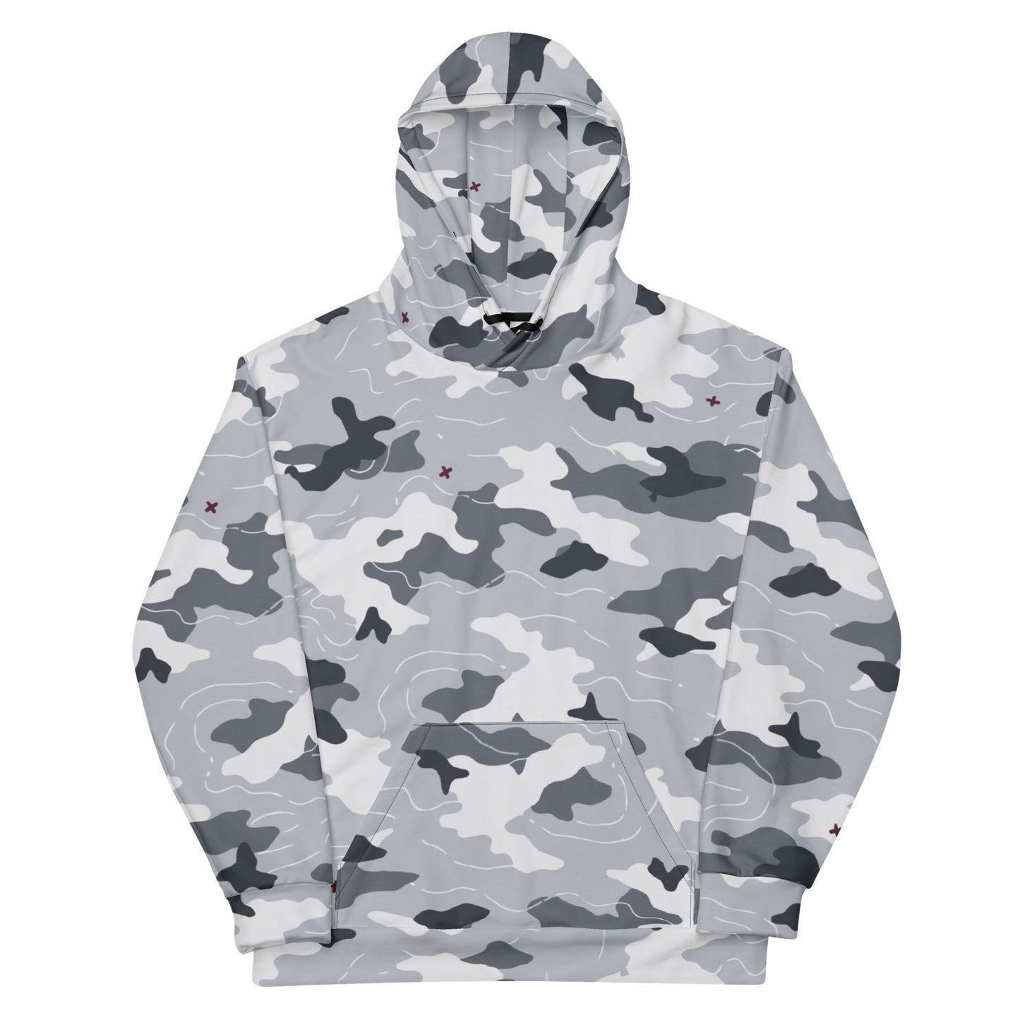 Frozen Tundra Topo CAMO Unisex Hoodie - Hoodies