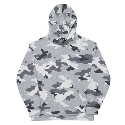 Frozen Tundra Topo CAMO Unisex Hoodie - Hoodies