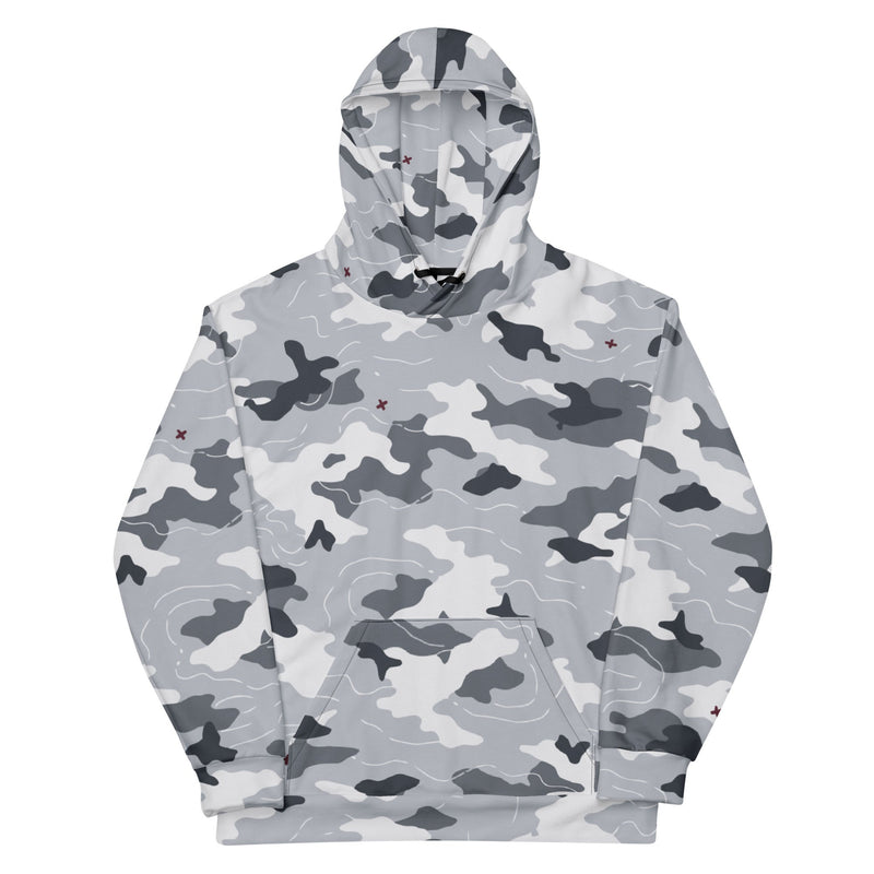 Frozen Tundra Topo CAMO Unisex Hoodie