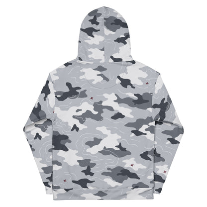 Frozen Tundra Topo CAMO Unisex Hoodie - Hoodies