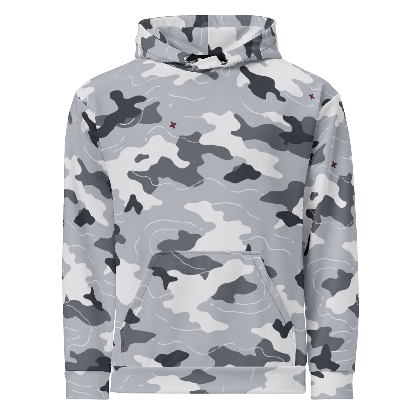 Frozen Tundra Topo CAMO Unisex Hoodie - Hoodies