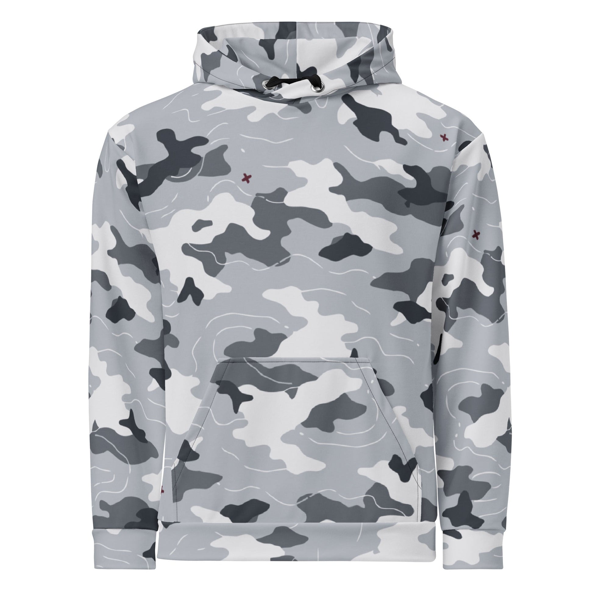 Frozen Tundra Topo CAMO Unisex Hoodie - Hoodies