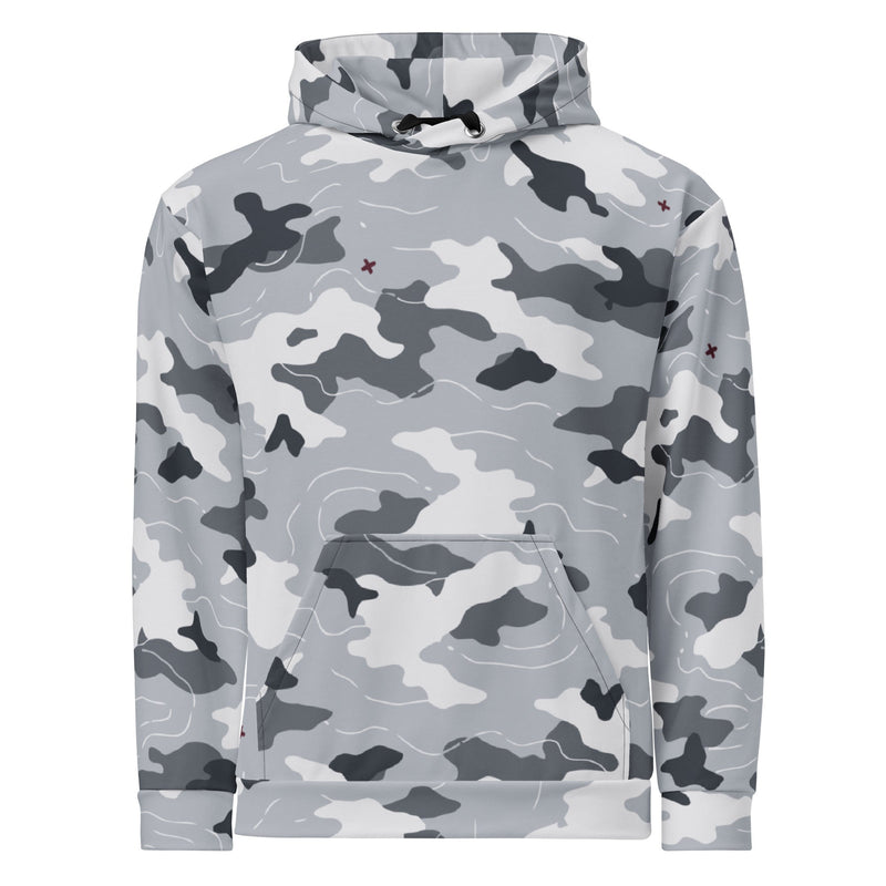 Frozen Tundra Topo CAMO Unisex Hoodie
