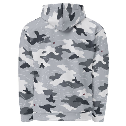 Frozen Tundra Topo CAMO Unisex Hoodie - Hoodies