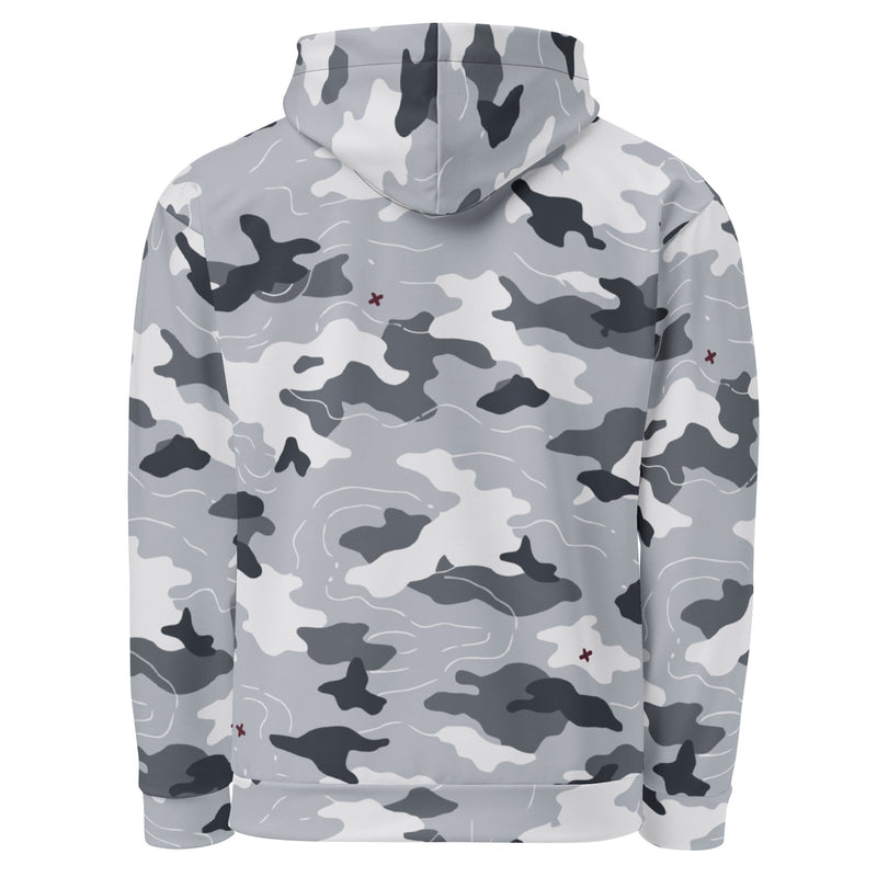 Frozen Tundra Topo CAMO Unisex Hoodie