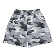Frozen Tundra Topo CAMO Unisex Mesh Shorts - 2XS