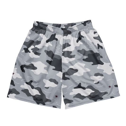 Frozen Tundra Topo CAMO Unisex mesh shorts - 2XS - Mesh Shorts