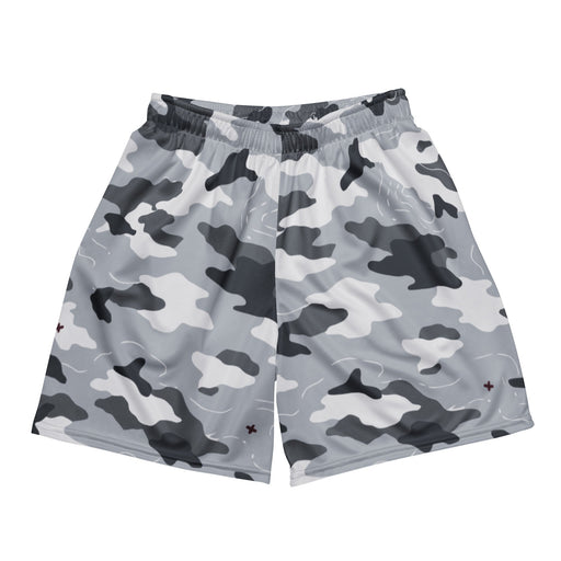 Frozen Tundra Topo CAMO Unisex Mesh Shorts - 2XS