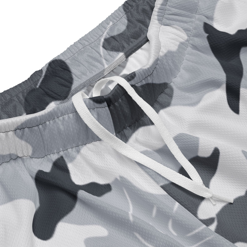 Frozen Tundra Topo CAMO Unisex Mesh Shorts