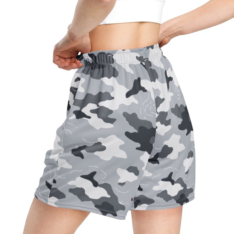 Frozen Tundra Topo CAMO Unisex Mesh Shorts