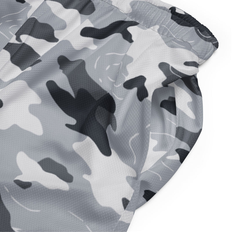 Frozen Tundra Topo CAMO Unisex Mesh Shorts