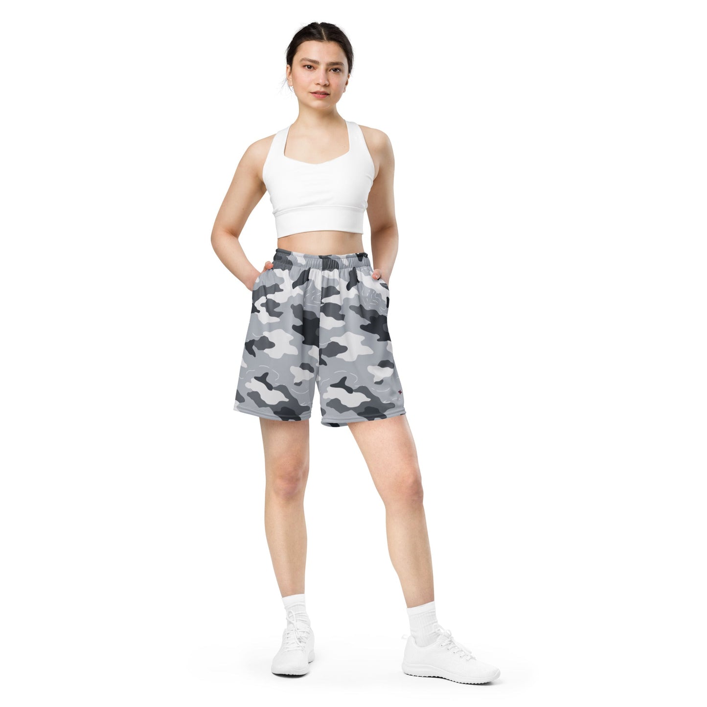 Frozen Tundra Topo CAMO Unisex mesh shorts - Mesh Shorts