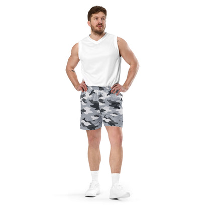Frozen Tundra Topo CAMO Unisex mesh shorts - Mesh Shorts