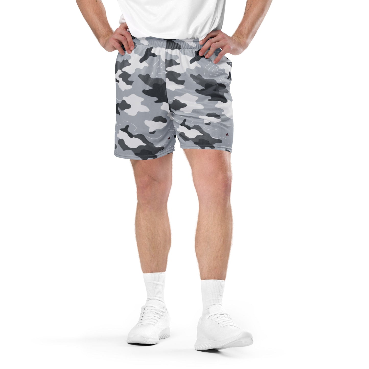 Frozen Tundra Topo CAMO Unisex mesh shorts - Mesh Shorts
