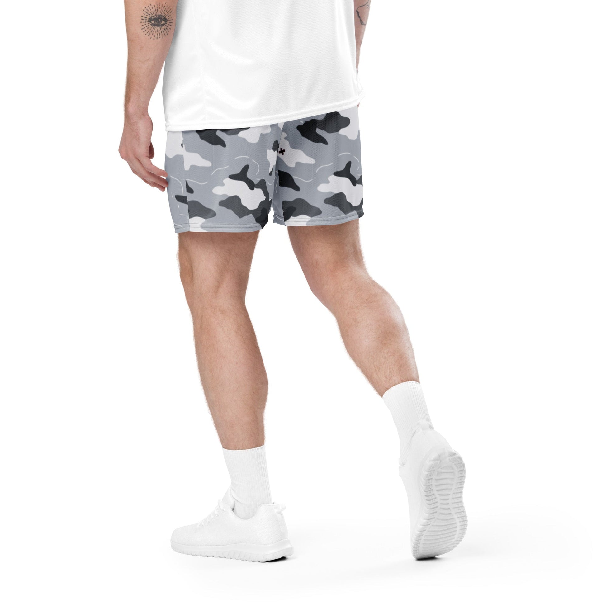Frozen Tundra Topo CAMO Unisex mesh shorts - Mesh Shorts