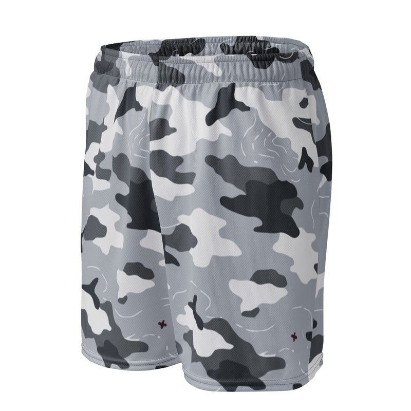 Frozen Tundra Topo CAMO Unisex Mesh Shorts