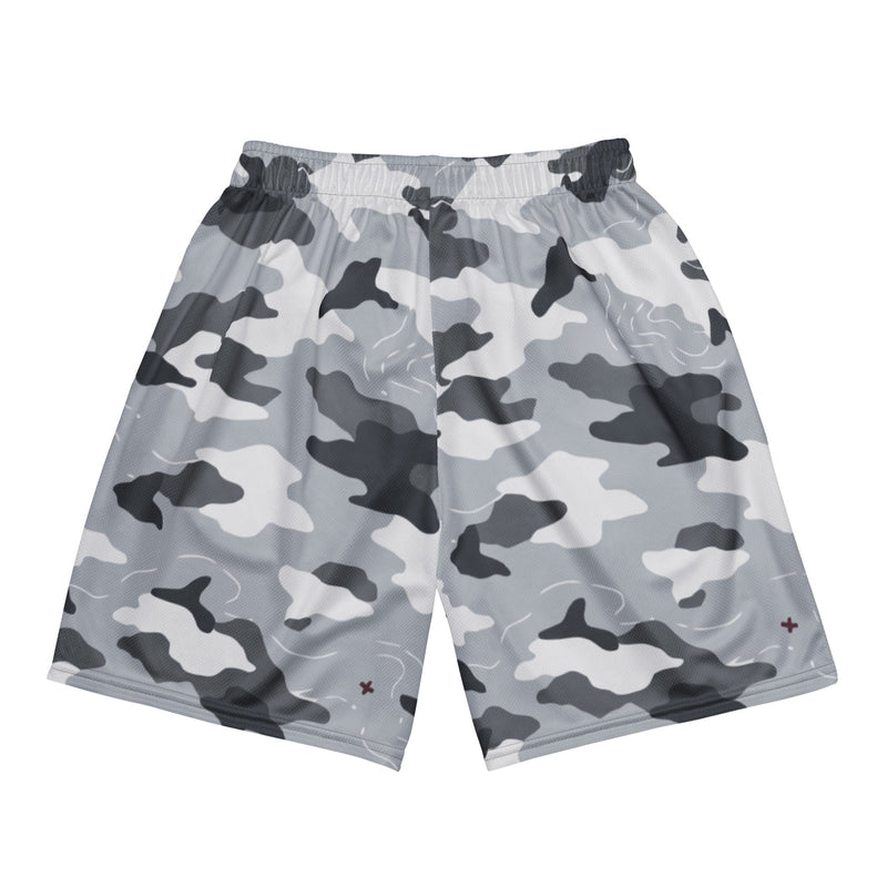 Frozen Tundra Topo CAMO Unisex Mesh Shorts