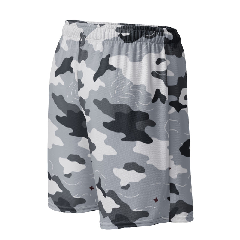 Frozen Tundra Topo CAMO Unisex Mesh Shorts