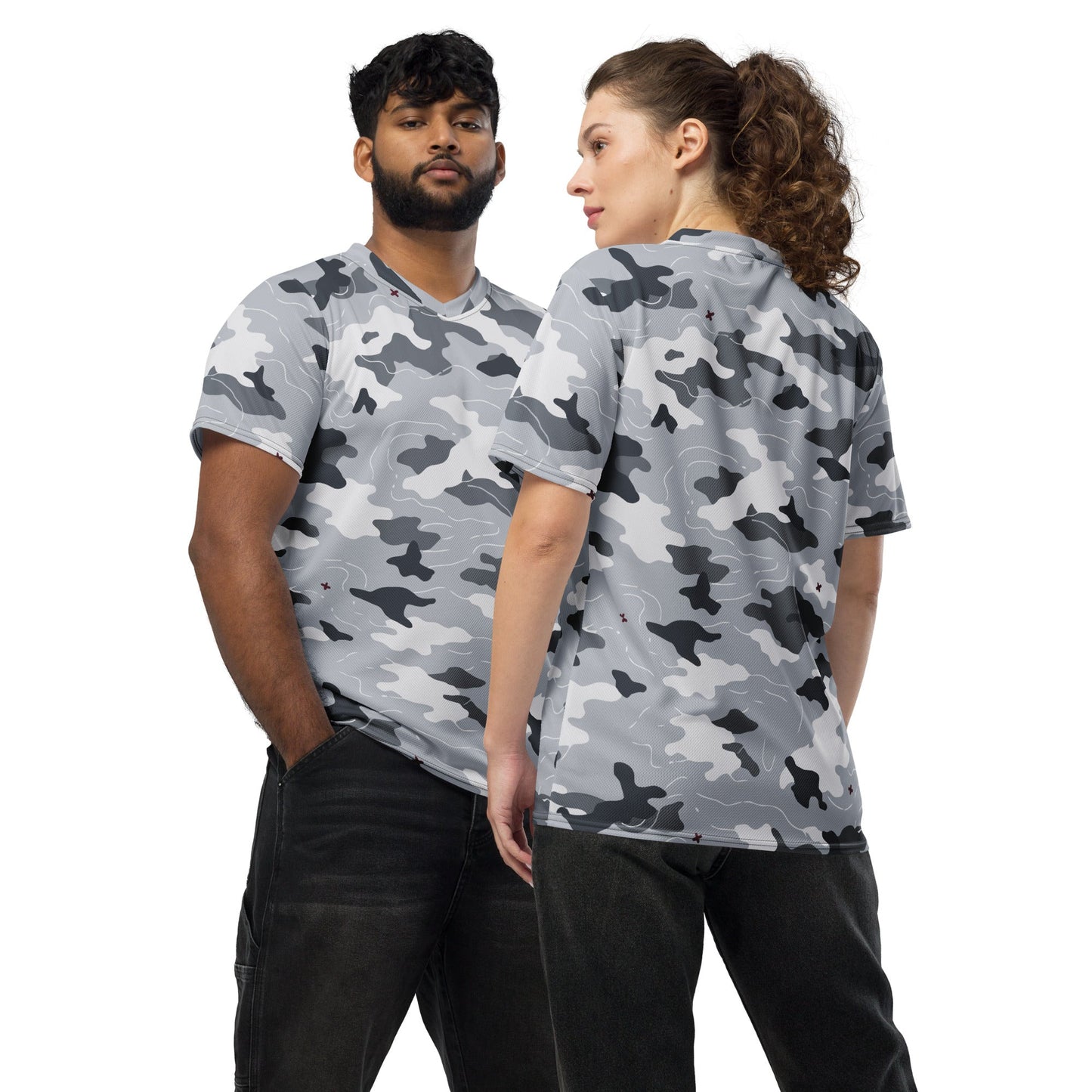 Frozen Tundra Topo CAMO unisex sports jersey - 2XS - Sports Jerseys