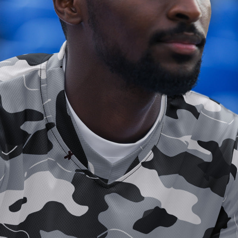 Frozen Tundra Topo CAMO Unisex Sports Jersey