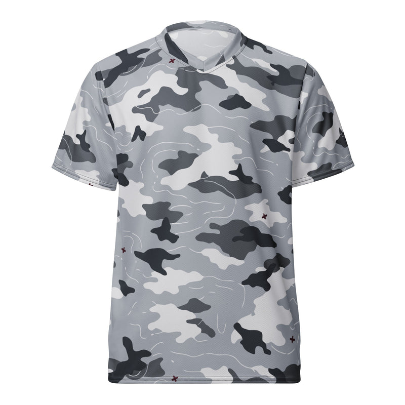 Frozen Tundra Topo CAMO Unisex Sports Jersey