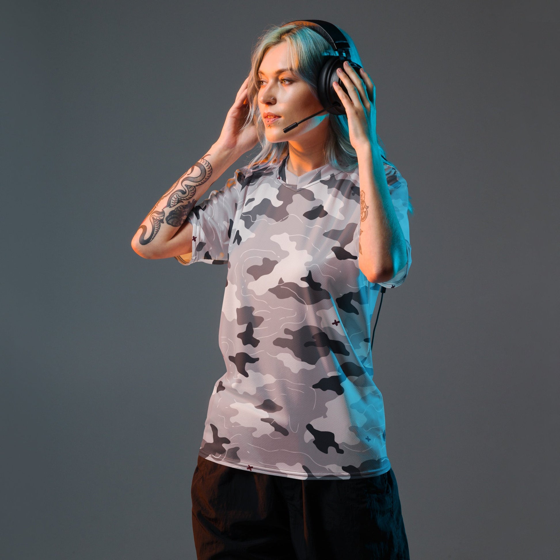 Frozen Tundra Topo CAMO unisex sports jersey - Sports Jerseys