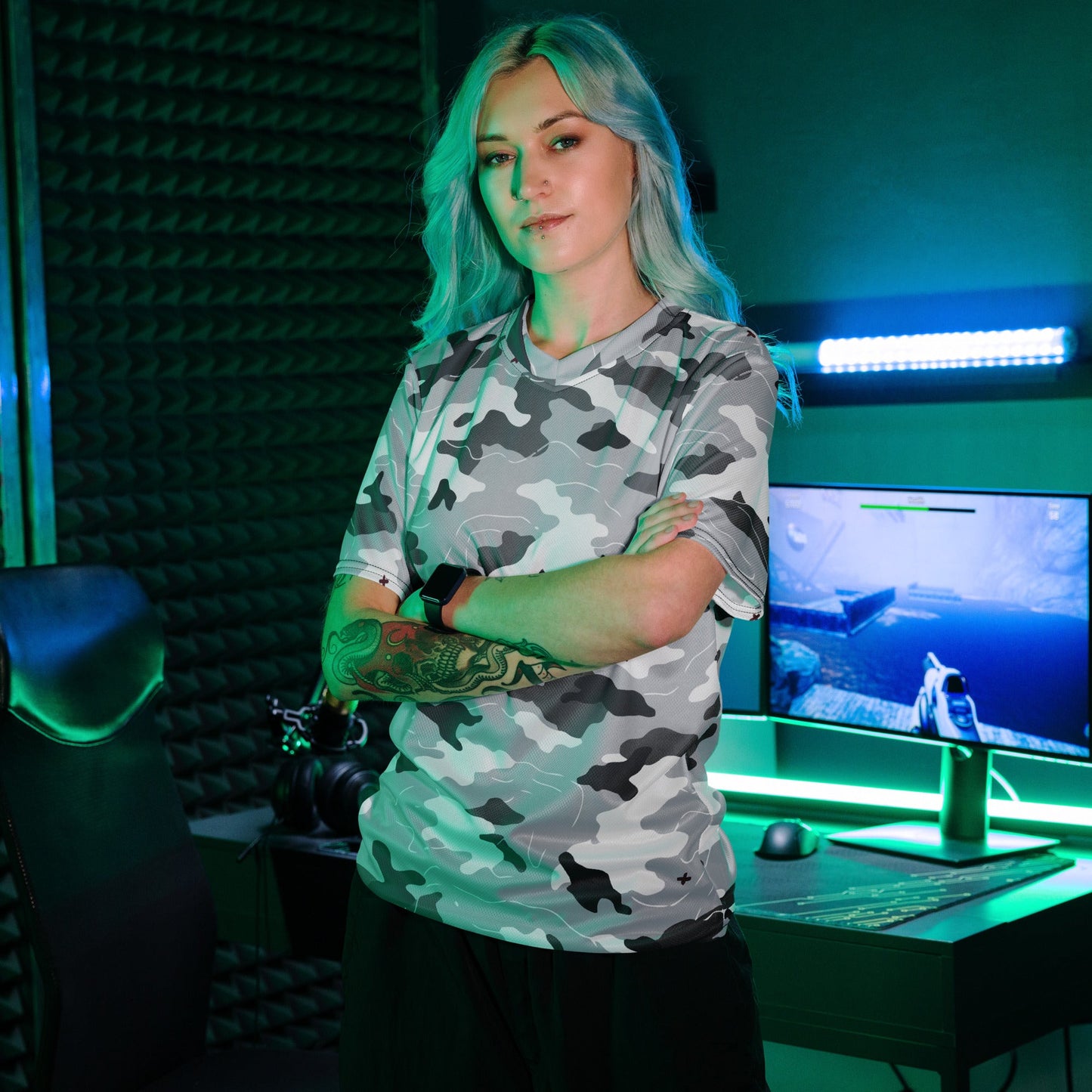 Frozen Tundra Topo CAMO unisex sports jersey - Sports Jerseys