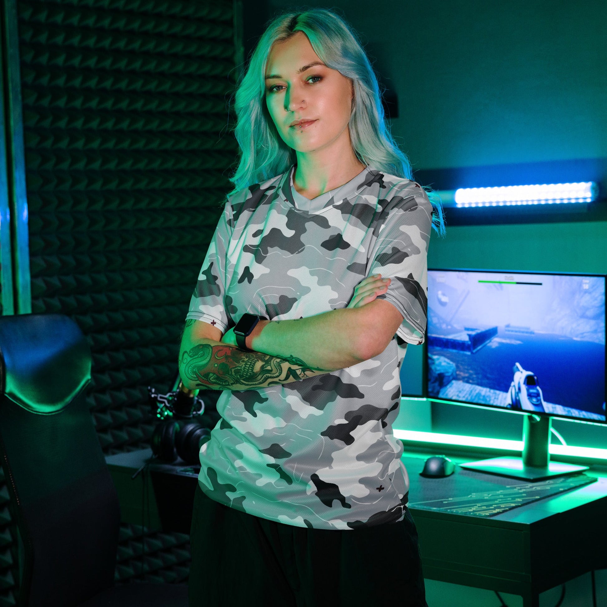 Frozen Tundra Topo CAMO unisex sports jersey - Sports Jerseys