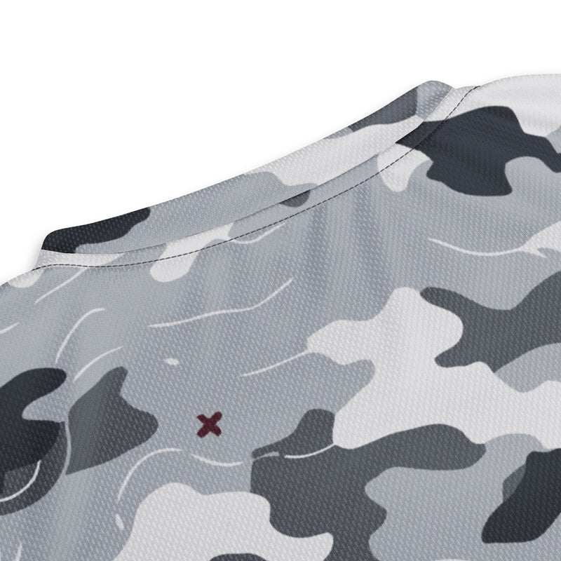 Frozen Tundra Topo CAMO Unisex Sports Jersey