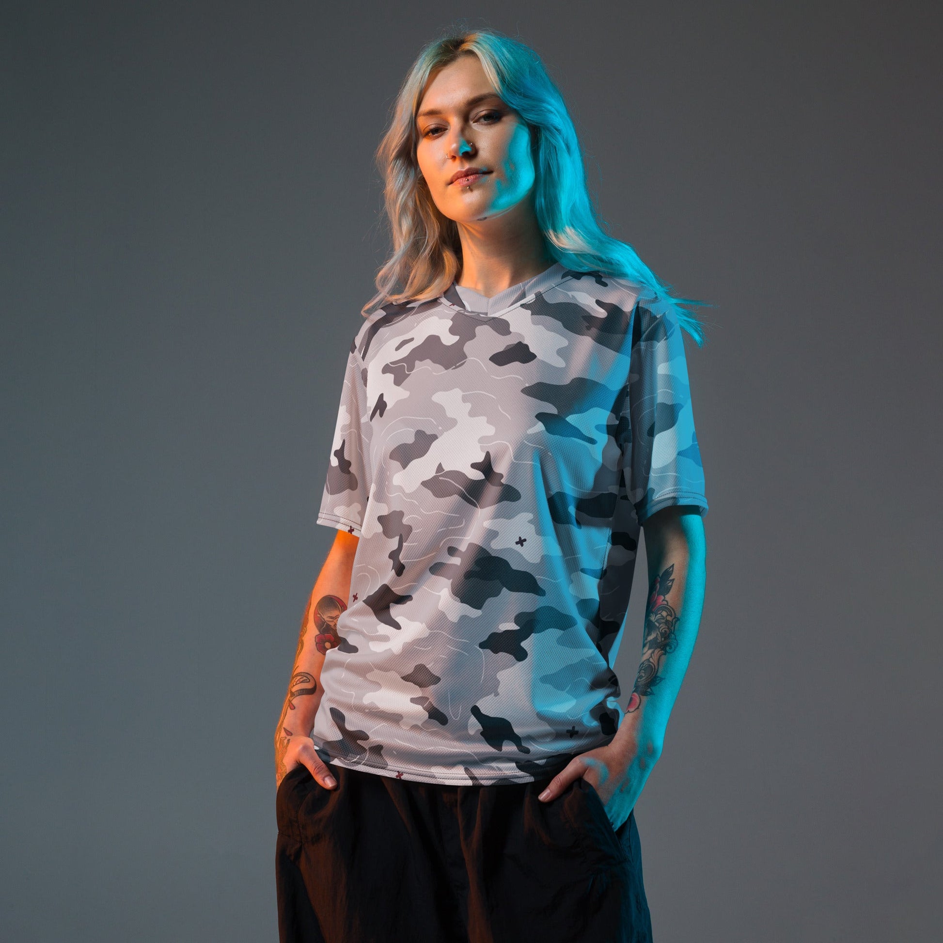 Frozen Tundra Topo CAMO unisex sports jersey - Sports Jerseys