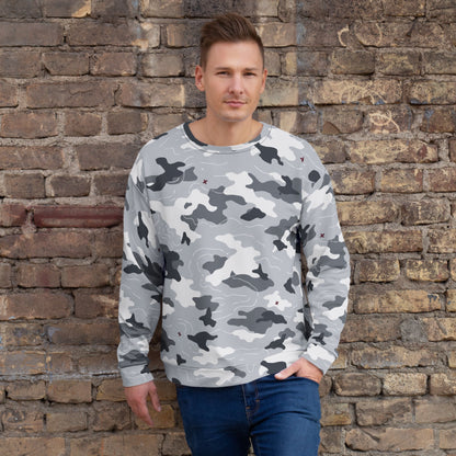 Frozen Tundra Topo CAMO Unisex Sweatshirt - 2XS - Sweatshirts