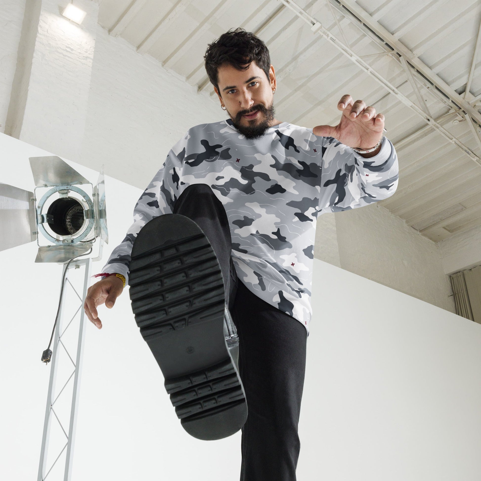 Frozen Tundra Topo CAMO Unisex Sweatshirt - Sweatshirts