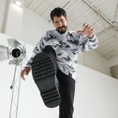 Frozen Tundra Topo CAMO Unisex Sweatshirt - Sweatshirts