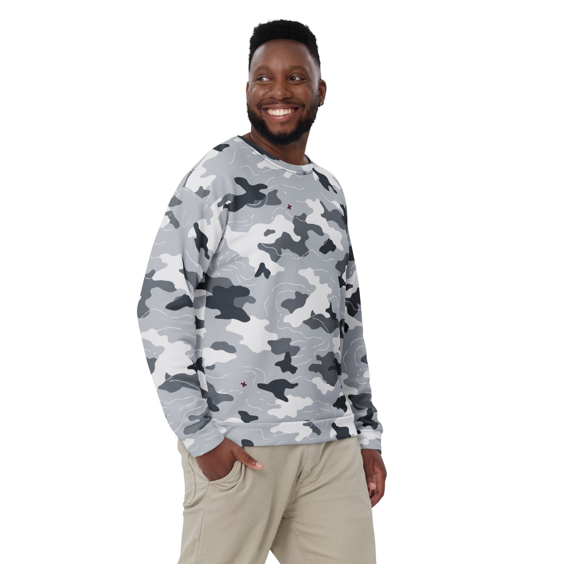 Frozen Tundra Topo CAMO Unisex Sweatshirt - Sweatshirts