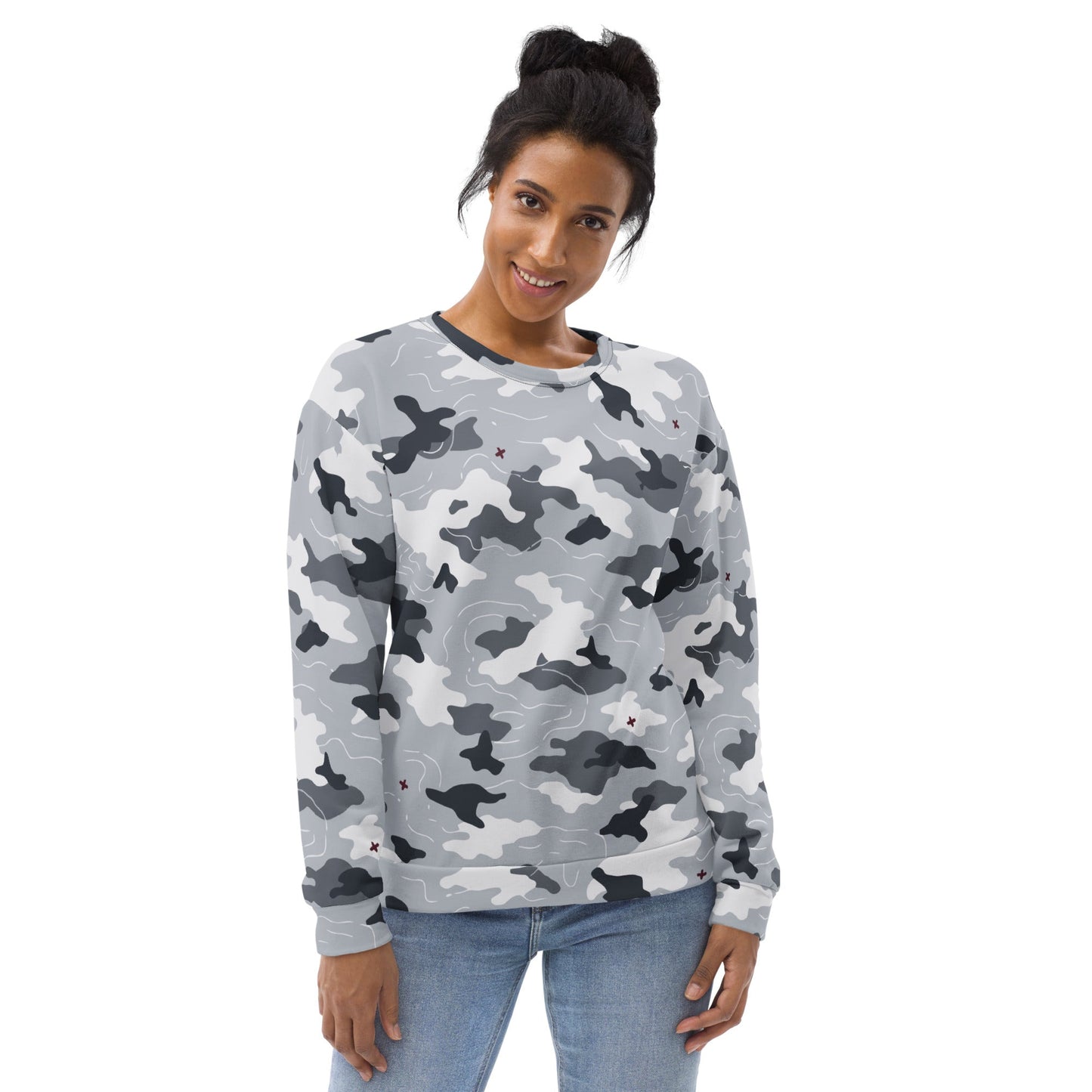Frozen Tundra Topo CAMO Unisex Sweatshirt - Sweatshirts