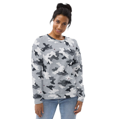 Frozen Tundra Topo CAMO Unisex Sweatshirt - Sweatshirts