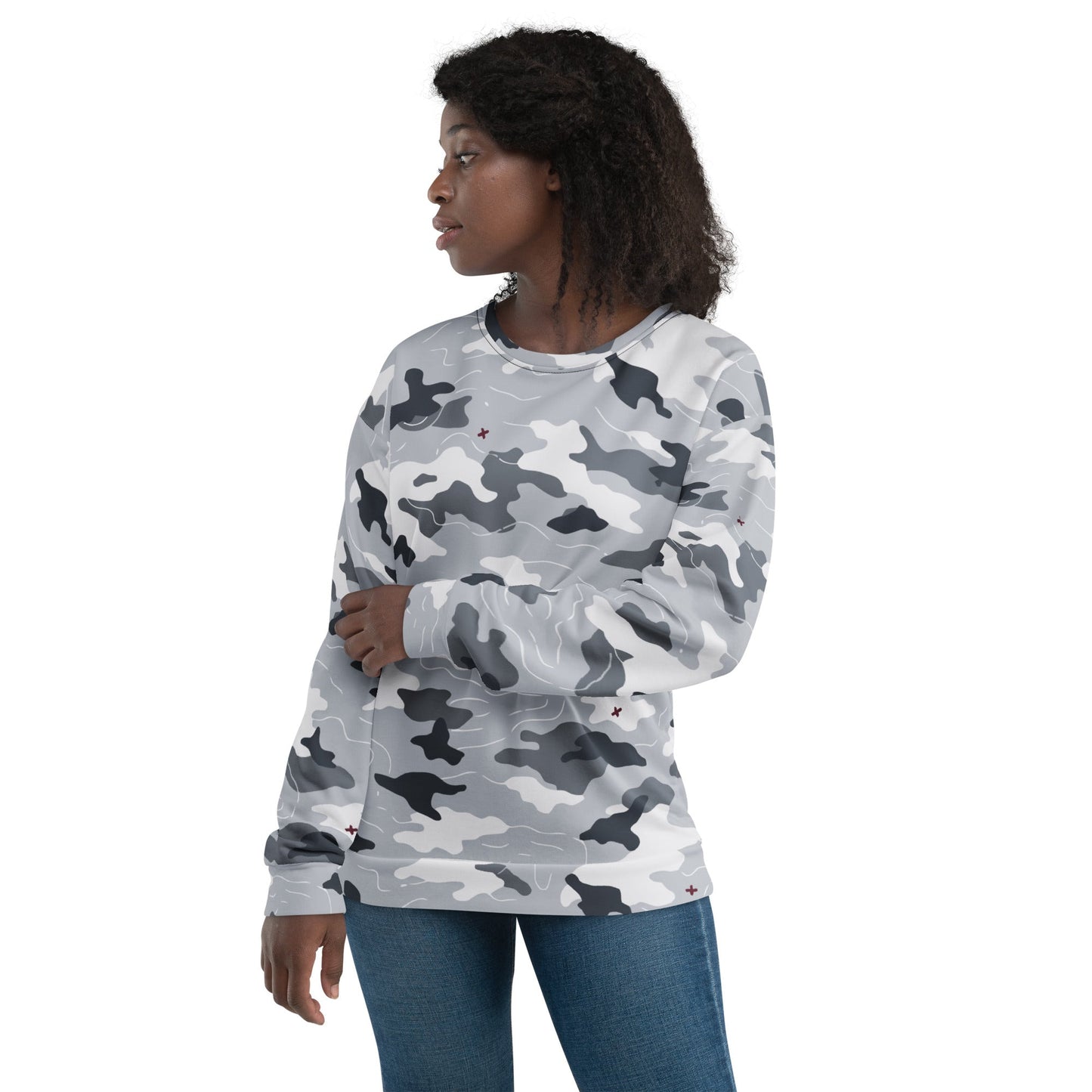 Frozen Tundra Topo CAMO Unisex Sweatshirt - Sweatshirts