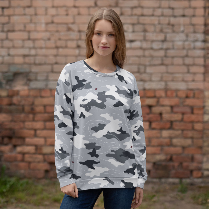 Frozen Tundra Topo CAMO Unisex Sweatshirt