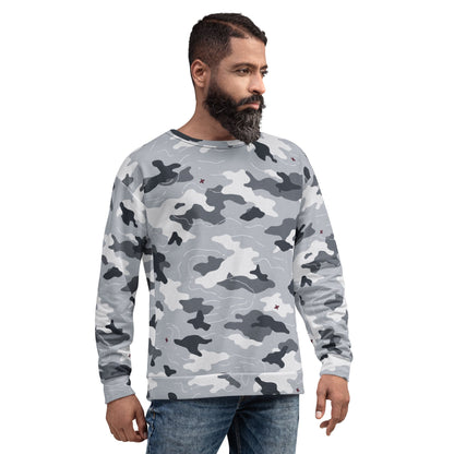 Frozen Tundra Topo CAMO Unisex Sweatshirt - Sweatshirts