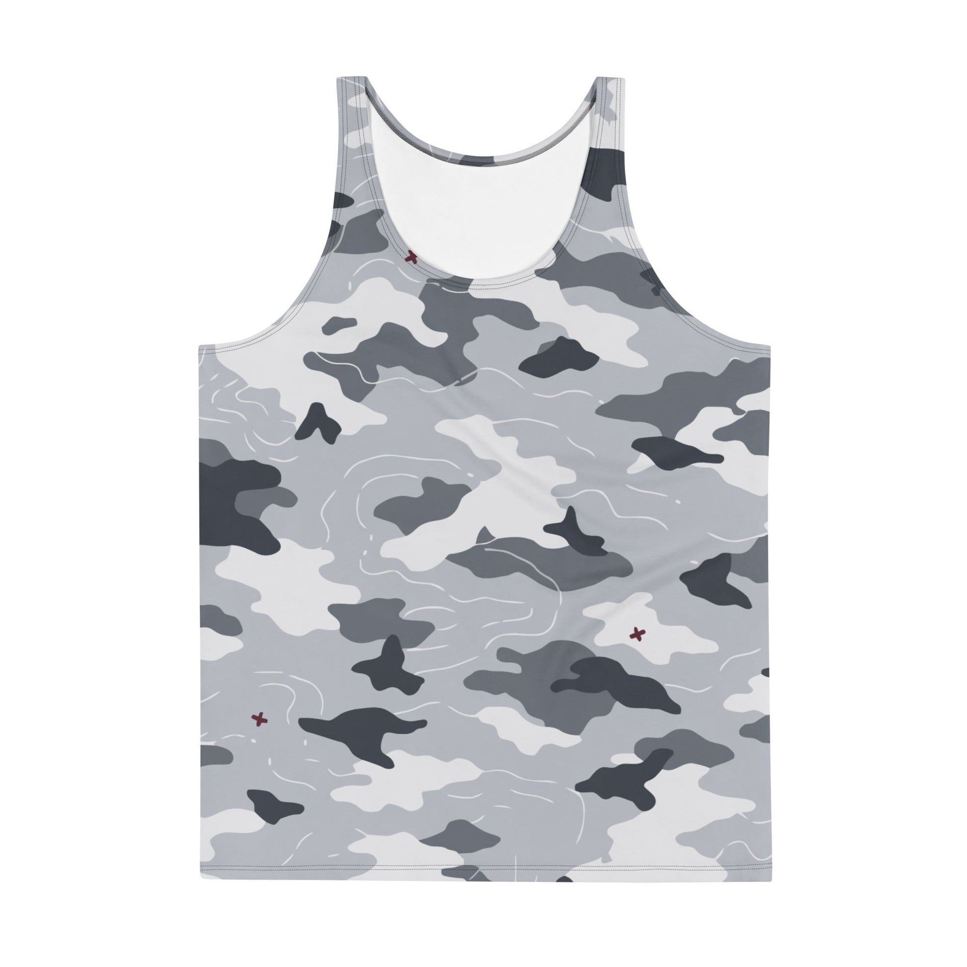 Frozen Tundra Topo CAMO Unisex Tank Top - Tops