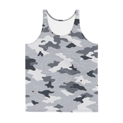 Frozen Tundra Topo CAMO Unisex Tank Top - Tops
