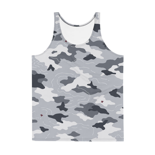 Frozen Tundra Topo CAMO Unisex Tank Top - Tops