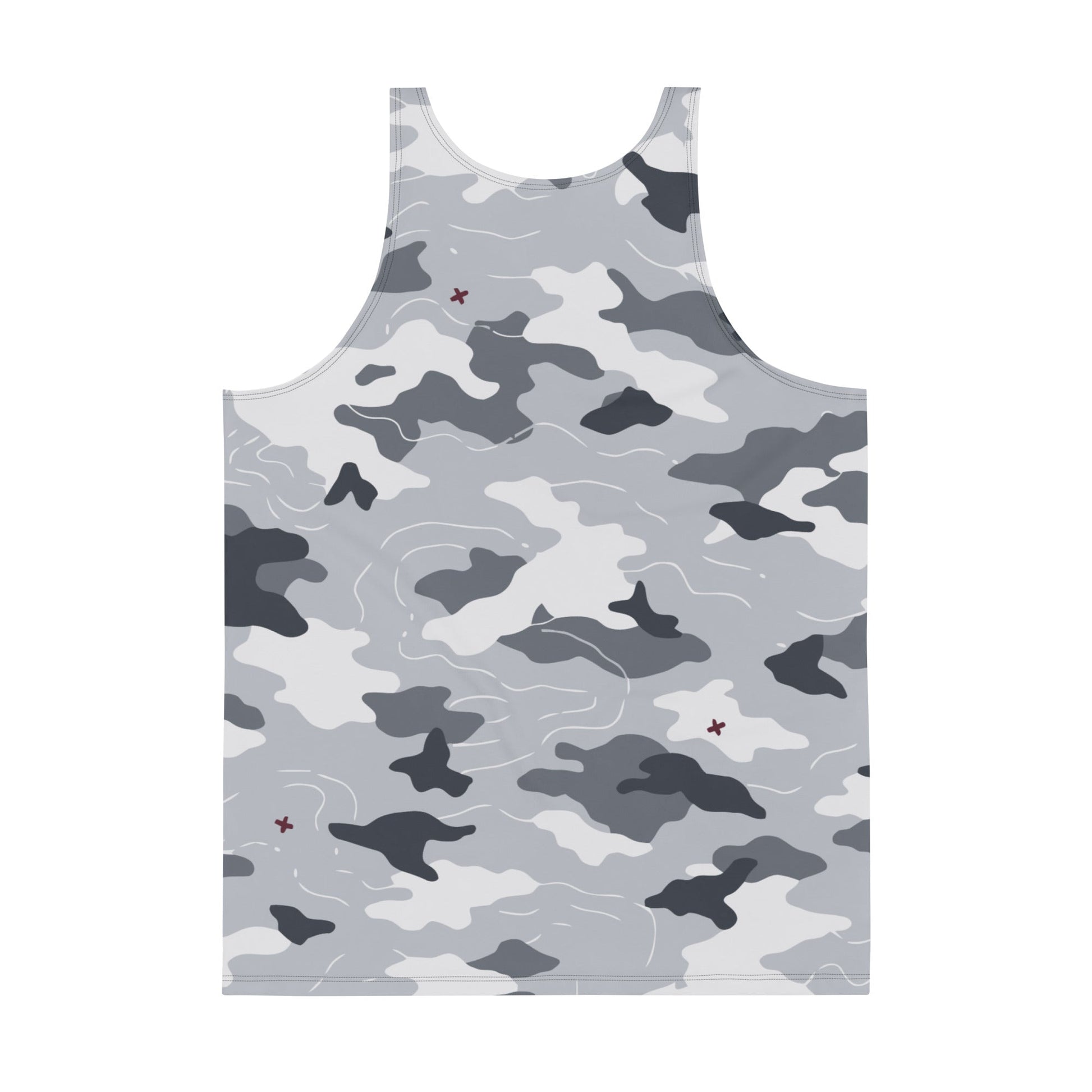 Frozen Tundra Topo CAMO Unisex Tank Top - Tops