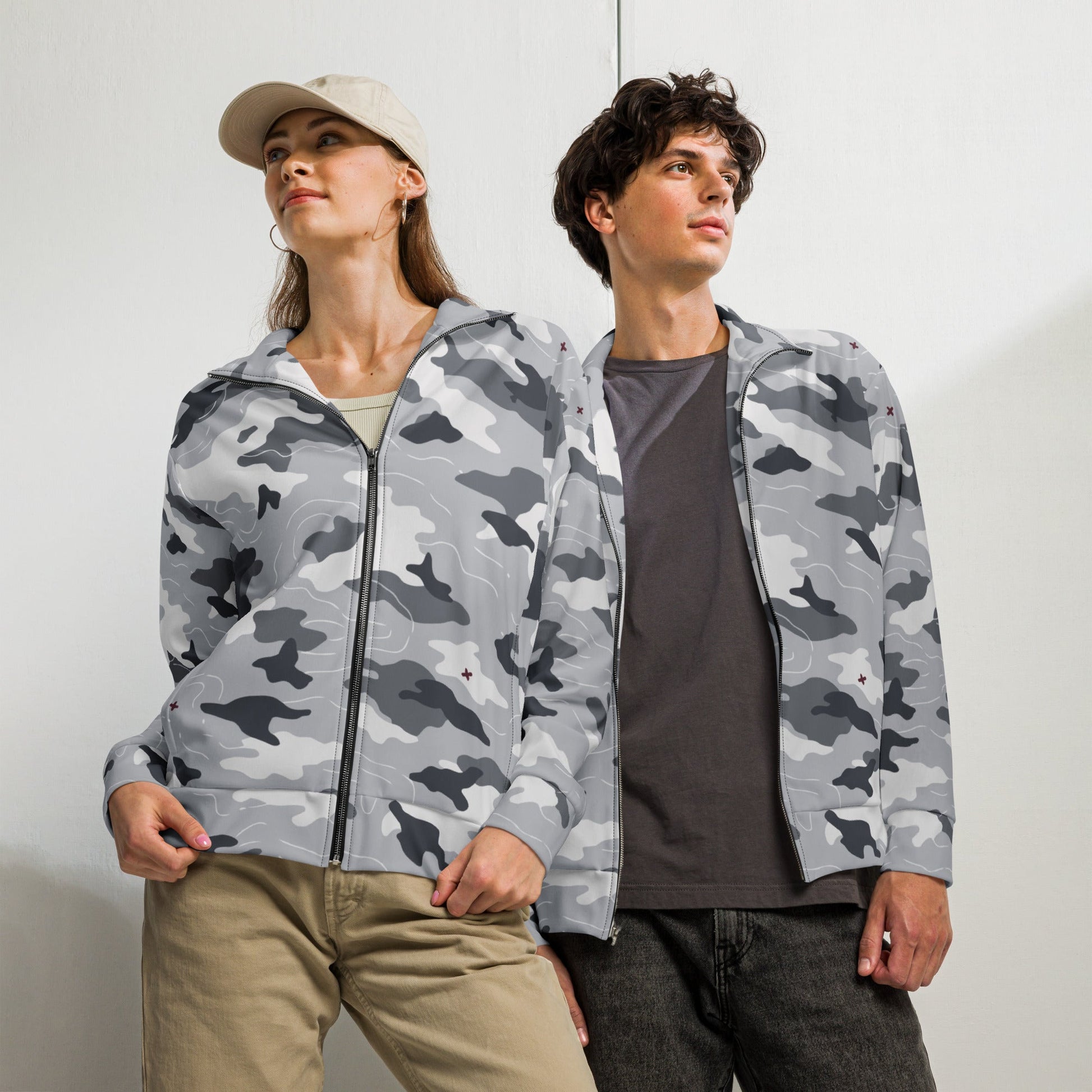 Frozen Tundra Topo CAMO Unisex track jacket - 2XS - Track Jackets