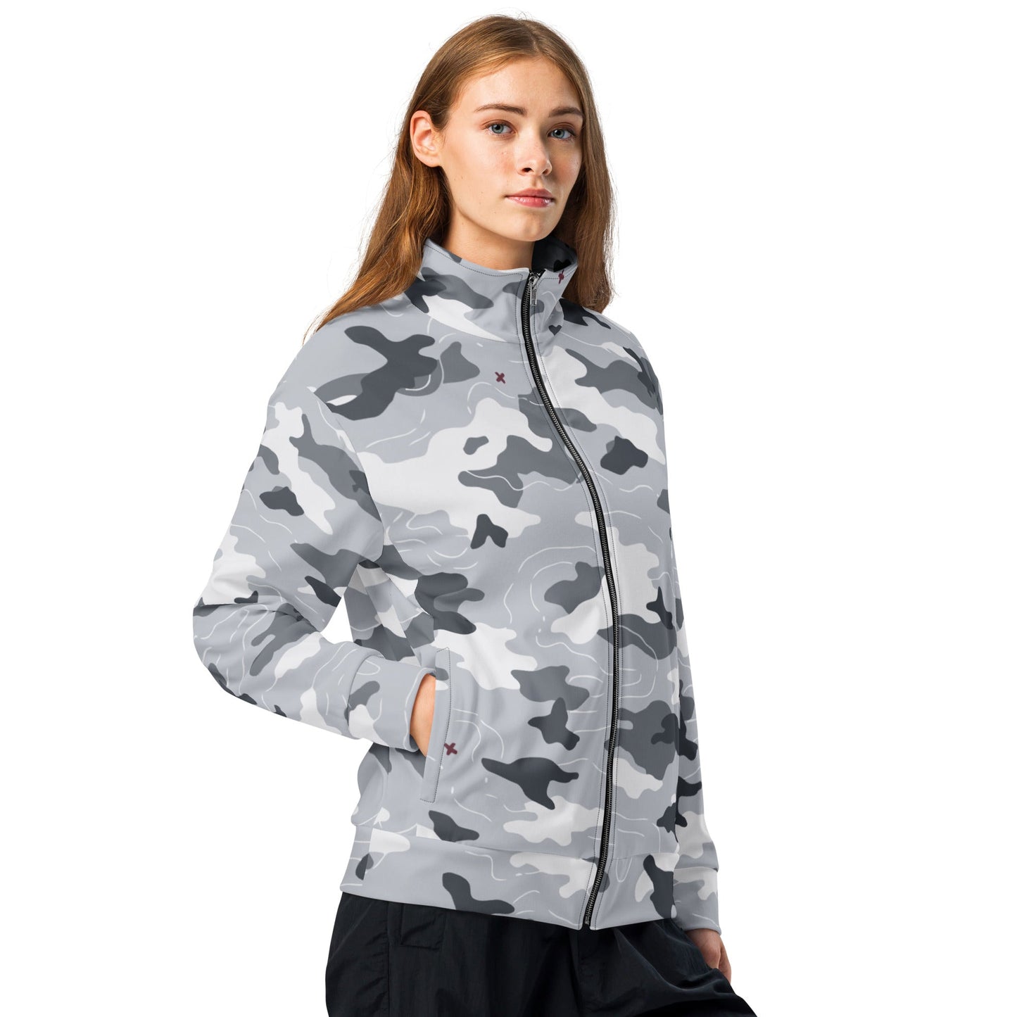 Frozen Tundra Topo CAMO Unisex track jacket - Track Jackets